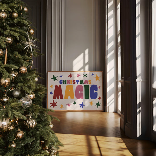 Colourful Christmas Magic Print
