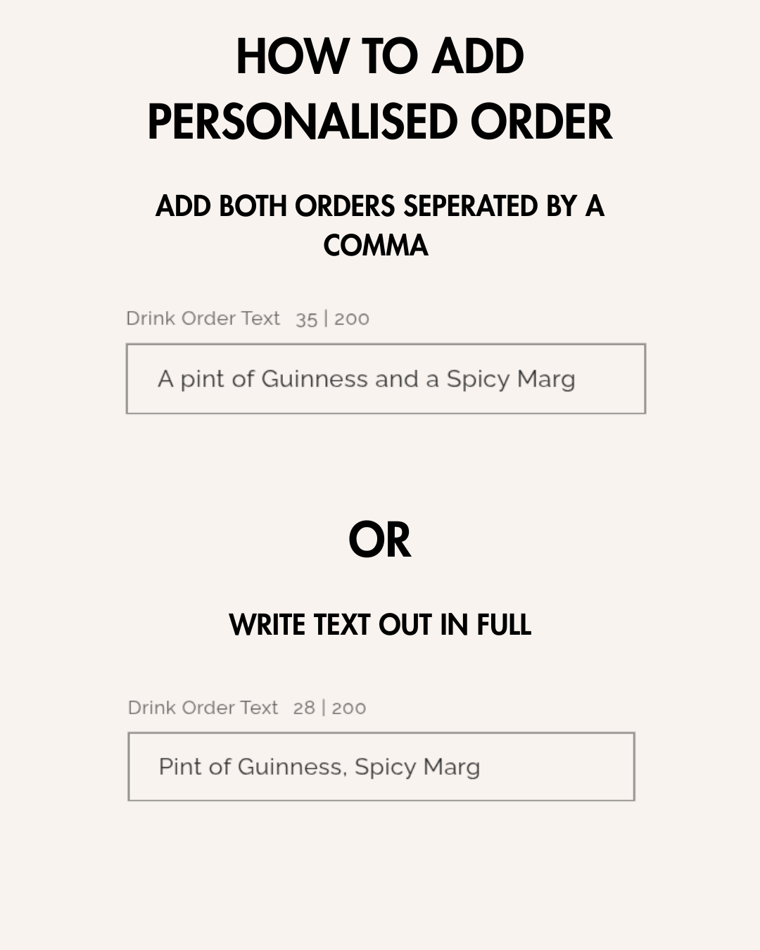 Custom Pub Drink Prints
