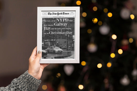 Fairytale of New York Newspaper Print