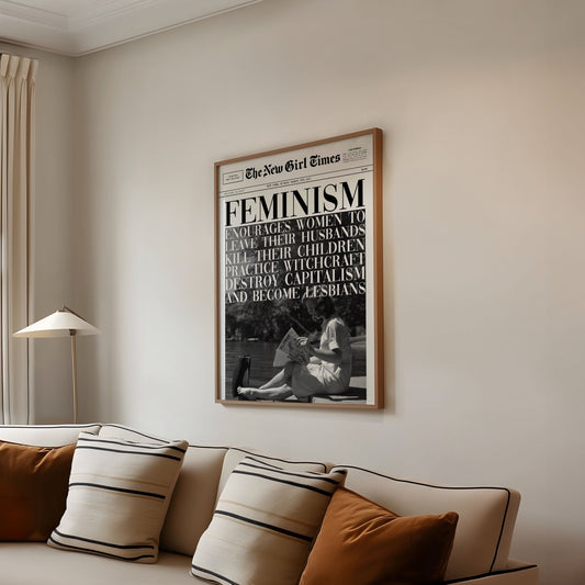 Feminism Encourages Women Quote Print