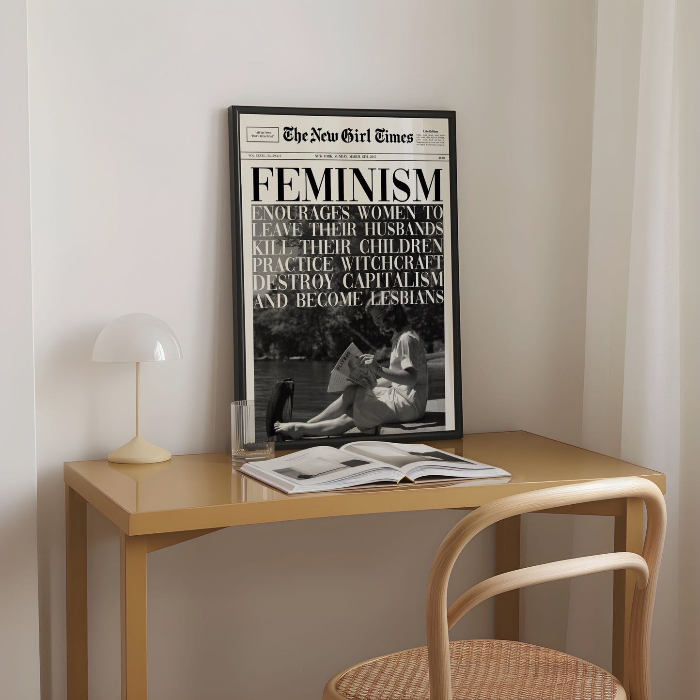 Feminism Encourages Women Quote Print