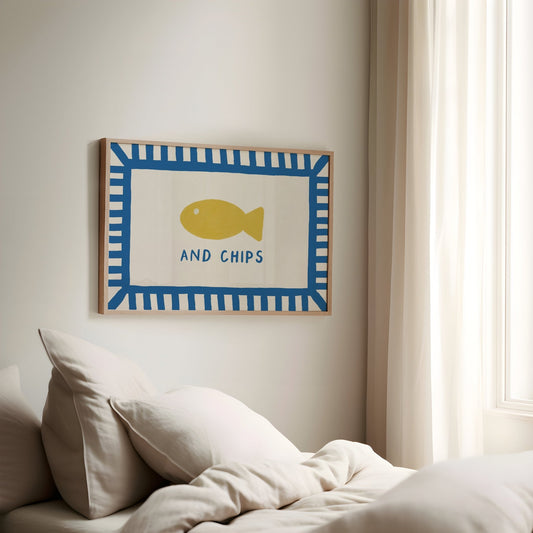 Fish and Chips Print