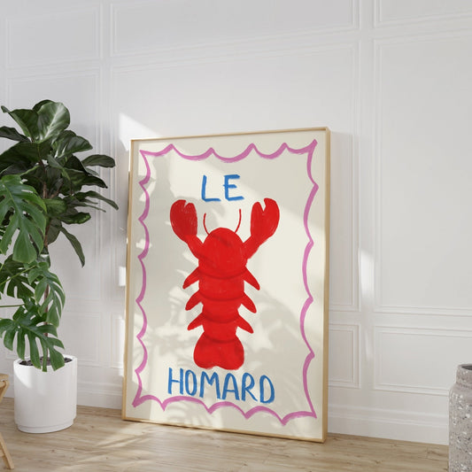 Le Homard Lobster Print