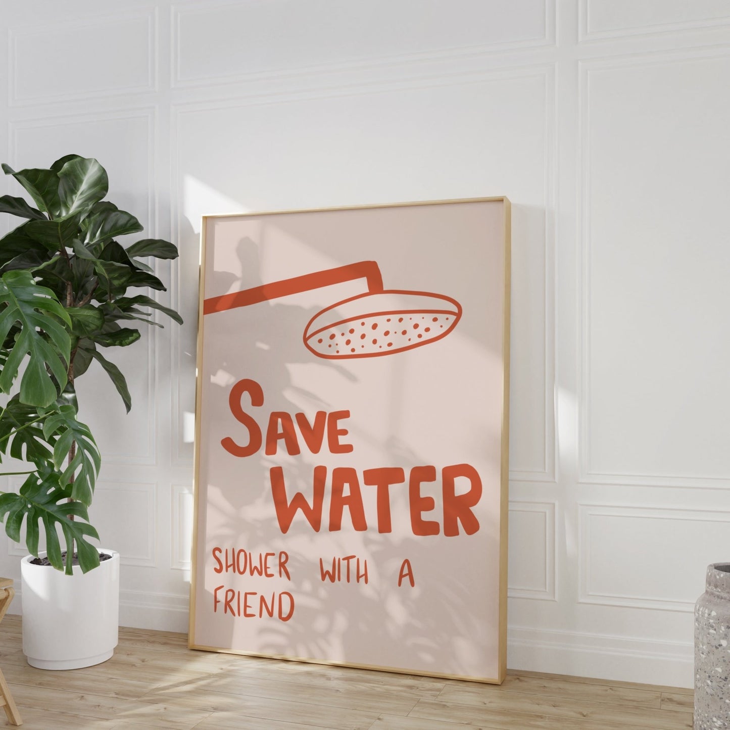 Save Water Shower with a Friend Print