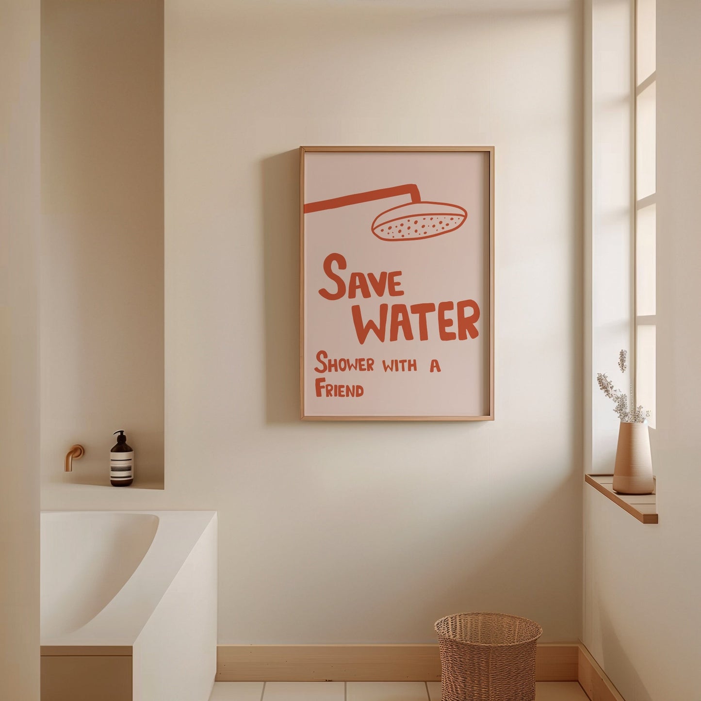 Save Water Shower with a Friend Print