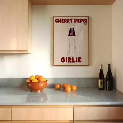 Cherry Pepsi Max Girlie Print