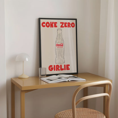 Coke Zero Girlie Print