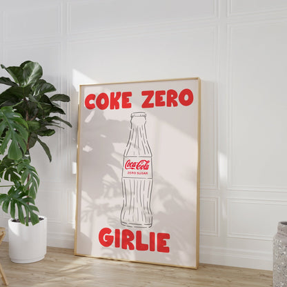Coke Zero Girlie Print