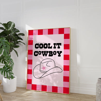 Cool It Cowboy Print