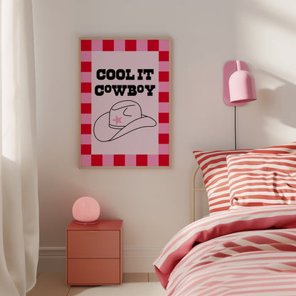 Cool It Cowboy Print