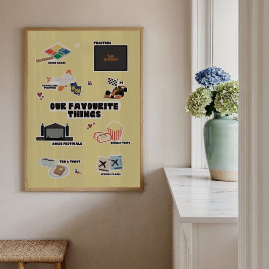 Custom Favourite Things Print