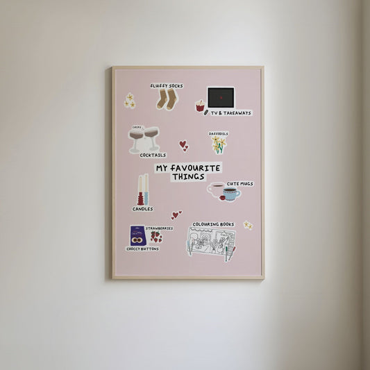 Custom Favourite Things Print