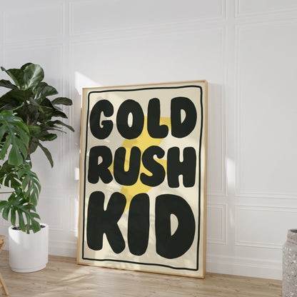 Gold Rush Kid Print