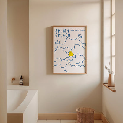 Taking A Bath Print
